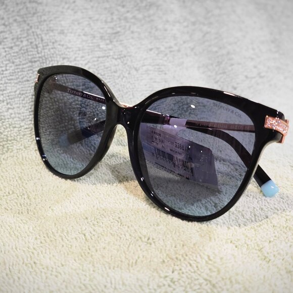 TIFFANY TF4193B Azure Gradient Blue Lense. Black Sunglasses main image 12